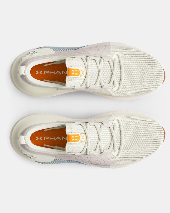Men's UA HOVR™ Phantom 3 SE Suede Running Shoes in White image number 2